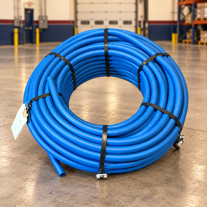 5/8" x 200' Rampage Soft Wash Hose w/ Stainless 1/2" mpt Crimped Ends
