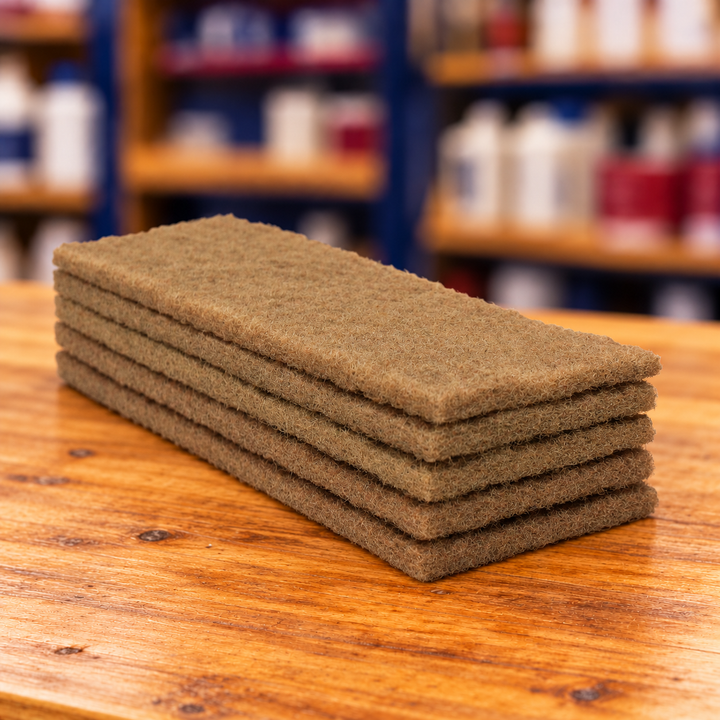 Tucker Walnut Scrub Pads — 6 × 9 inches, 5-Pack
