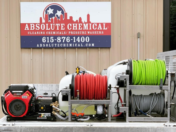 Absolute Chemical trailer with pressure wash equipment