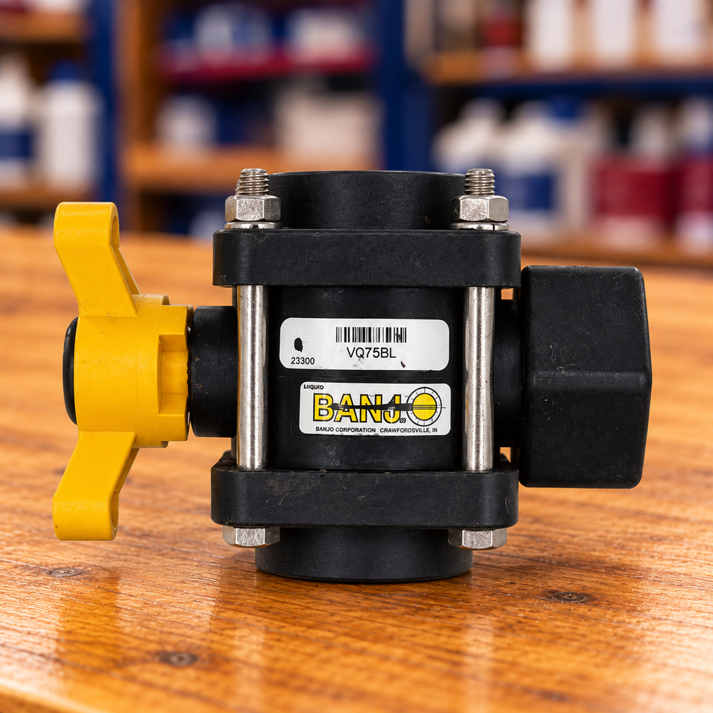 Banjo Poly 3/4" 3 Way Ball Valve
