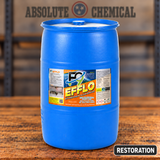 F9 Efflo 55 gallon drum in the Absolute Chemical shop setting — Restoration