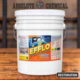 F9 Efflo 5 gallon pail in the Absolute Chemical shop setting — Restoration